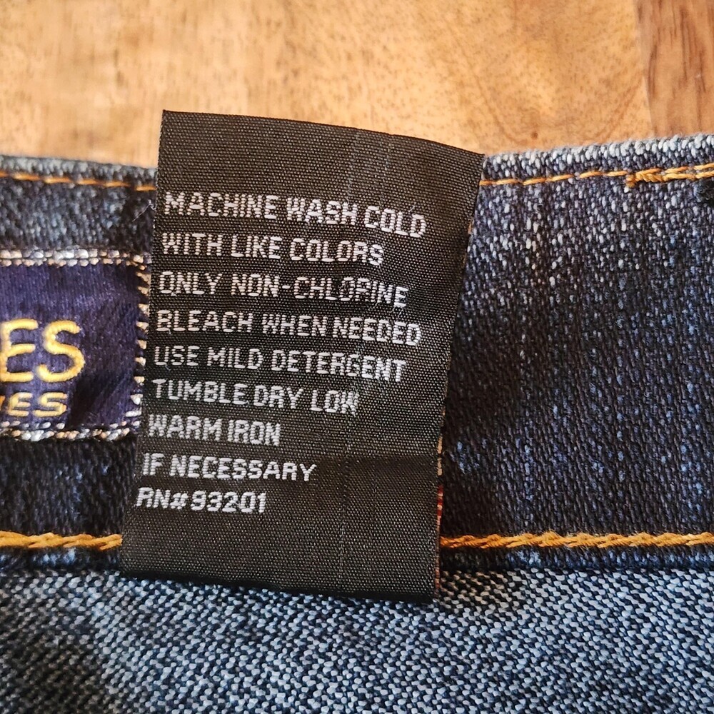 Luxury Blues Y2K Jeans Juniors 7/8 Flare Zip Hem Stretch Denim Pockets Casual - Picture 8 of 15